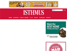Tablet Screenshot of isthmus.com